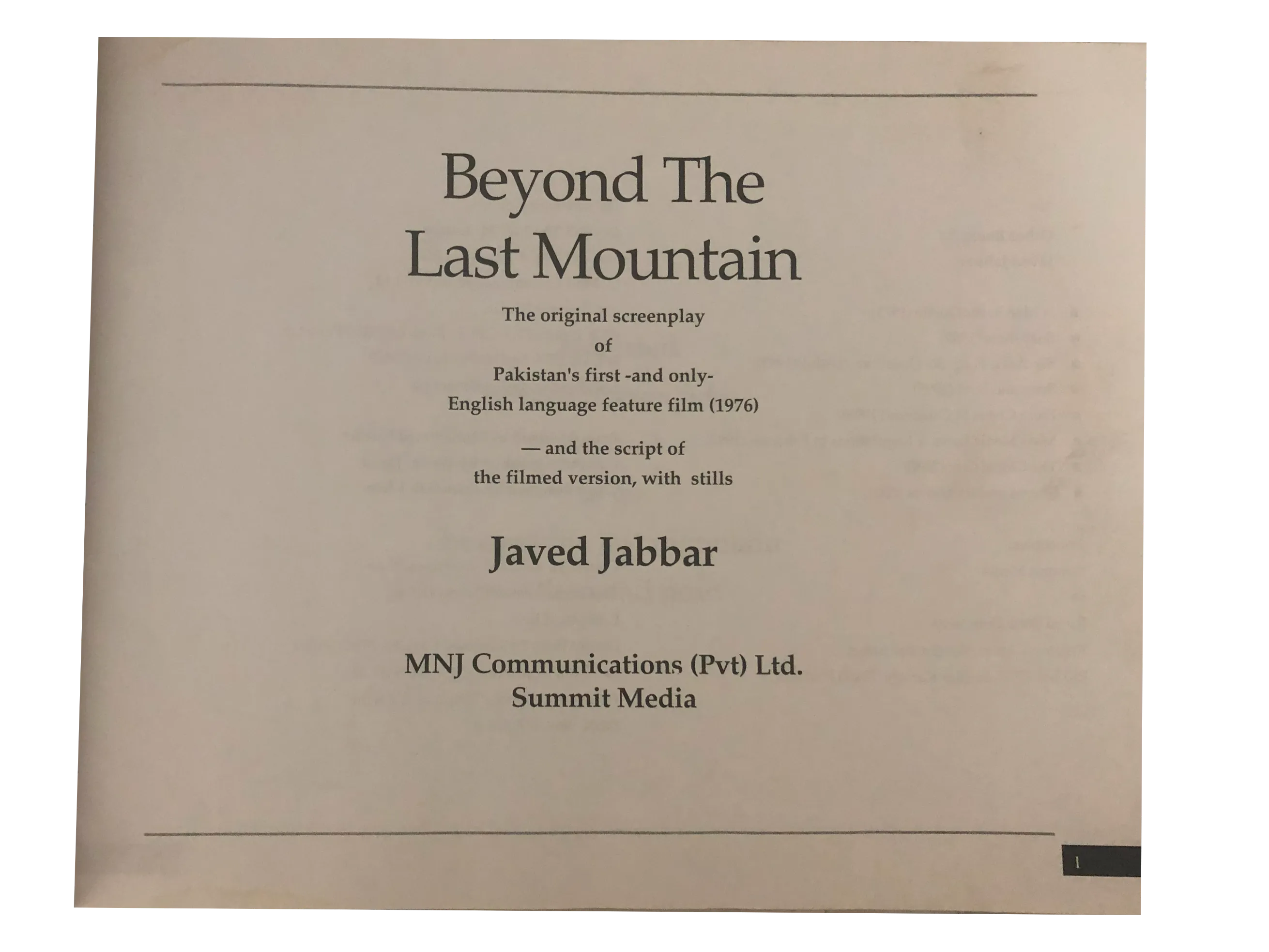 Beyond the Last Mountain (2001, English)