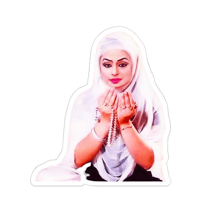 Nida Chaudhry (Ramzan Getup) Sticker - KHAJISTAN™