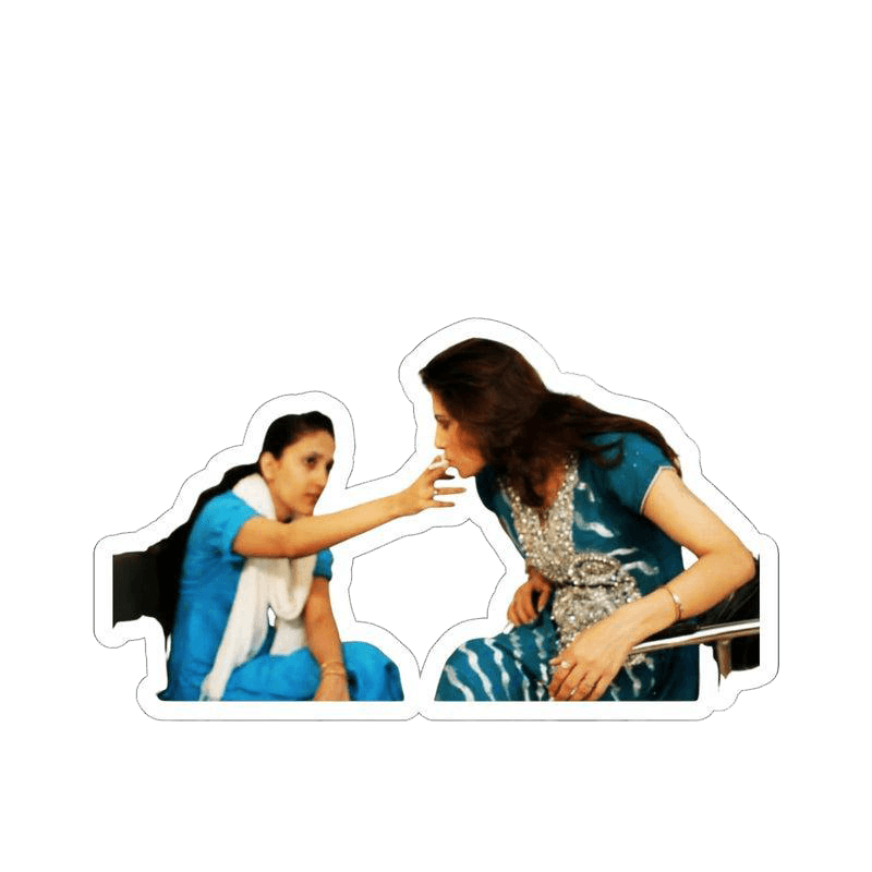 Sangam Rana with Close Friend Sticker - KHAJISTAN™