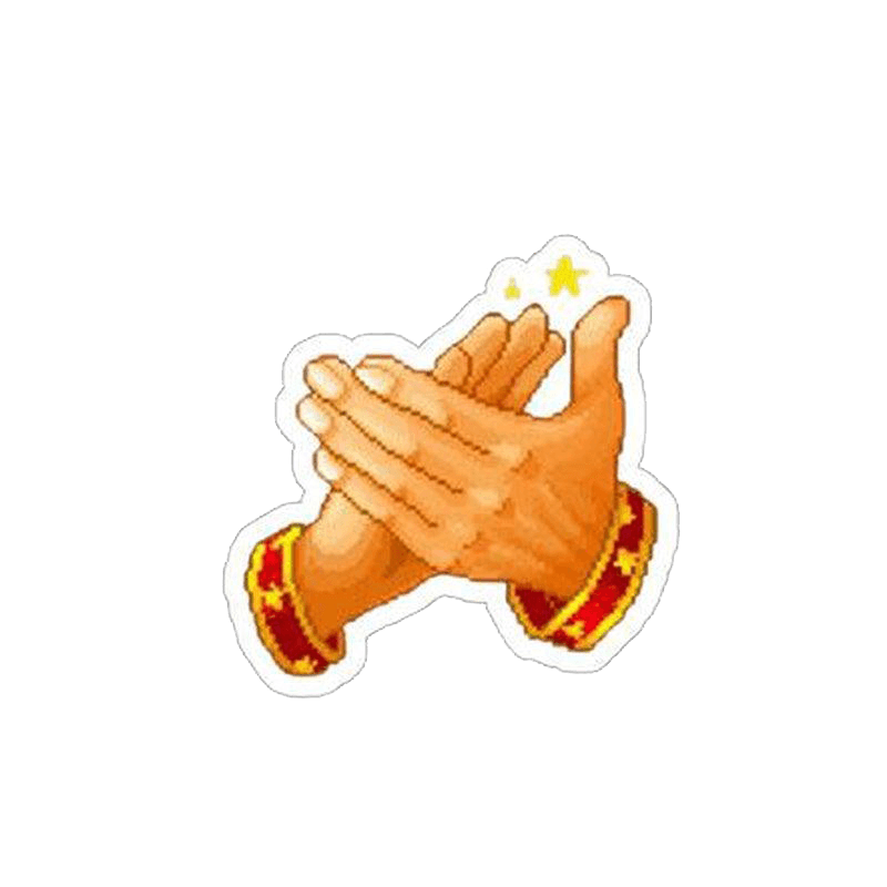 Shabaash Clapping Sticker - KHAJISTAN™