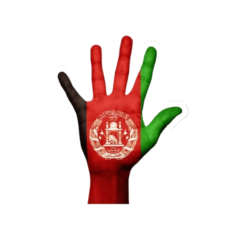 Afghanistan Hand Sticker - KHAJISTAN™