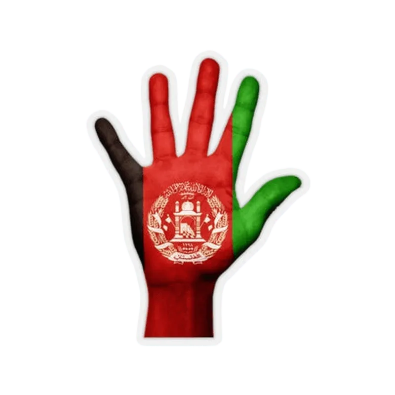 Afghanistan Hand Sticker - KHAJISTAN™