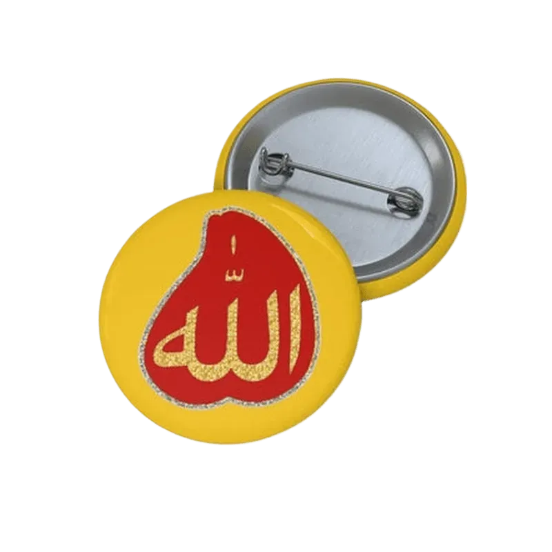 Allah in Blood Drop Pin Button - KHAJISTAN™