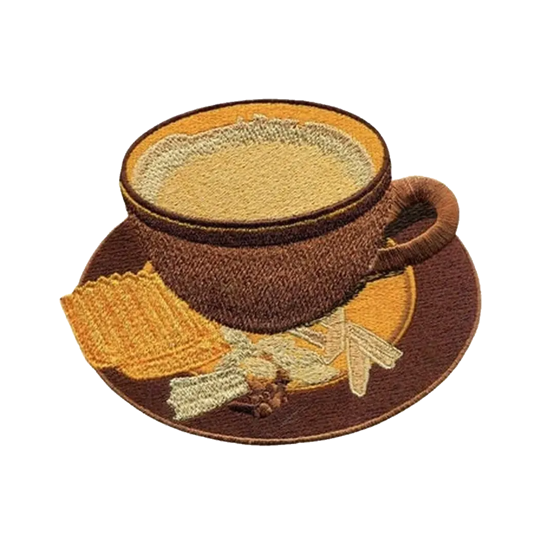 Chai Time Iron-on Embroidered Patch - KHAJISTAN™