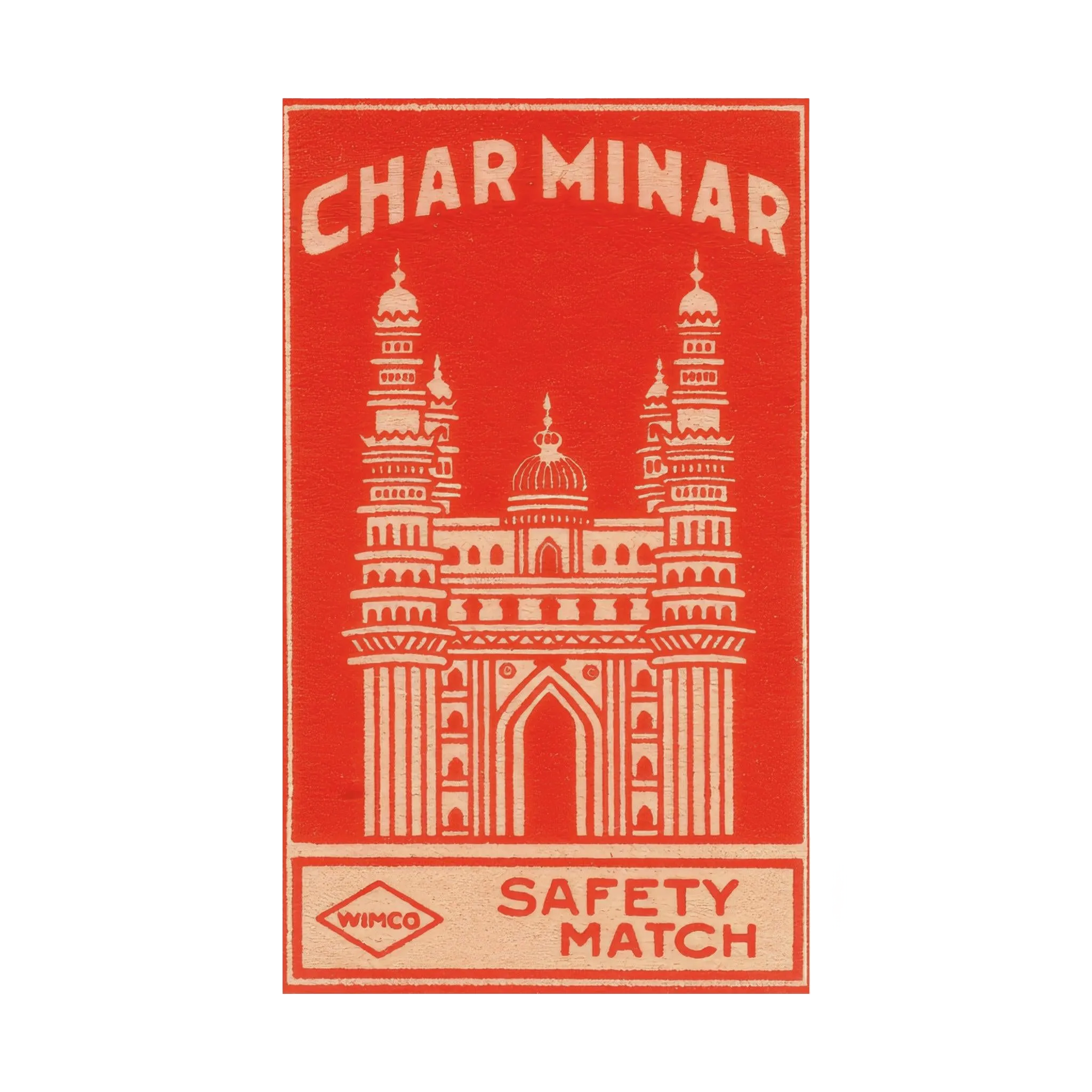 Char Minar Matchbox Print - KHAJISTAN™