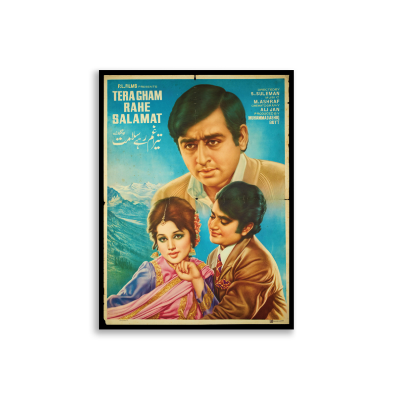 Tera Gham Rahe Salamat Lollywood film poster print — KHAJISTAN™