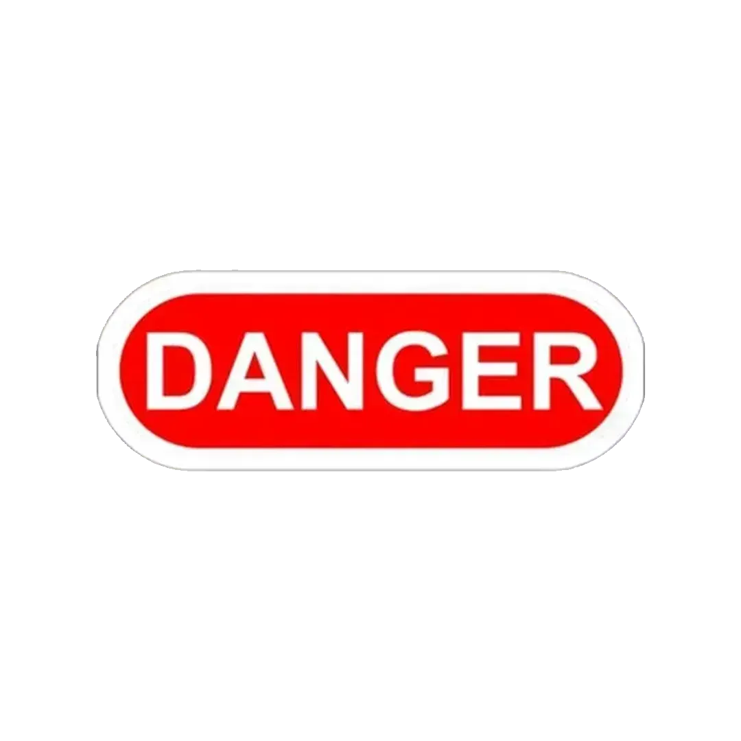 Danger Sticker - KHAJISTAN™