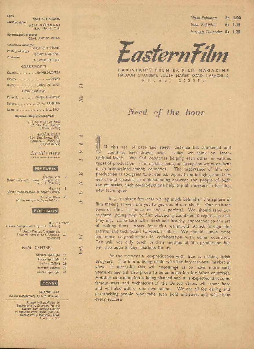 Eastern Film (June, 1965) - KHAJISTAN™