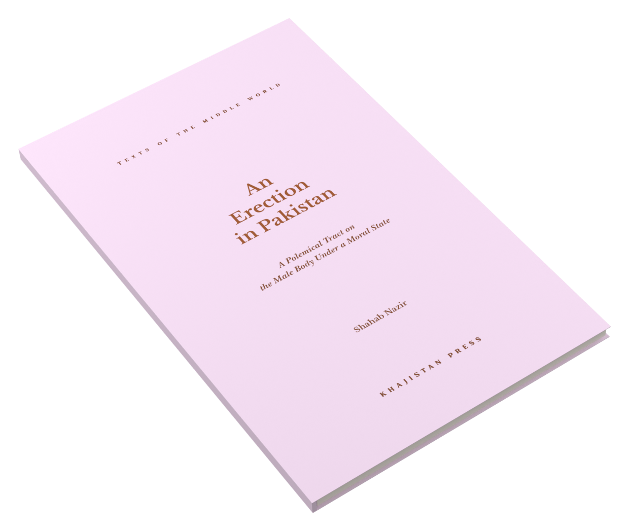 An Erection in Pakistan — Khajistan Press, paperback shown at an angle