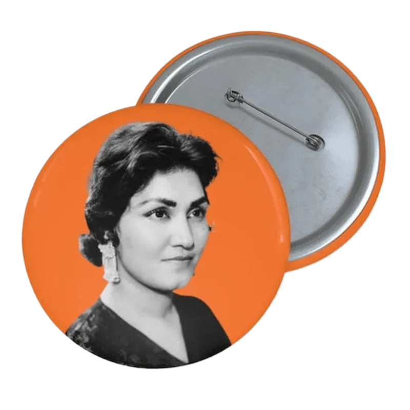 Madam Noor Jehan Pin Button - KHAJISTAN™