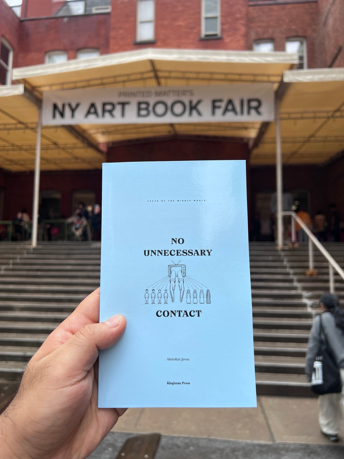 No Unnecessary Contact by Abdollah Javan, Khajistan Press, at the NY Art Book Fair