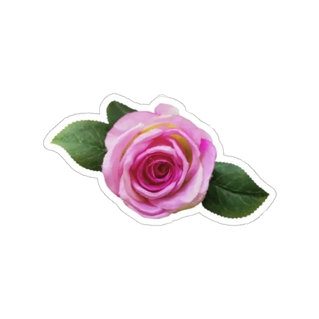 Pink Rose Sticker - KHAJISTAN™