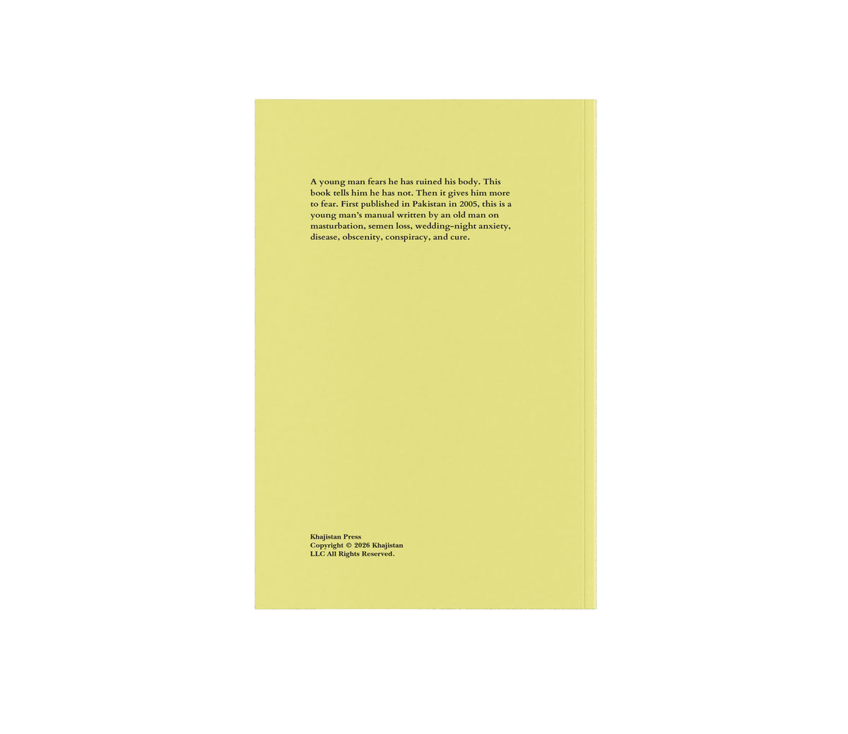Storms of Obscenity by M. A. Waheed, back cover mockup