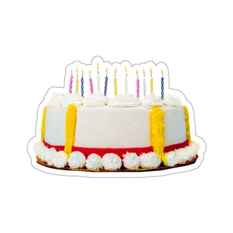Cream Cake With Candle Sticker KHAJISTAN