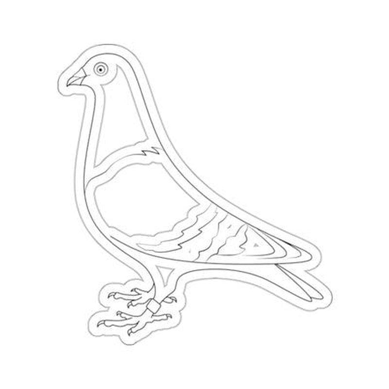 Line Pigeon Sticker KHAJISTAN