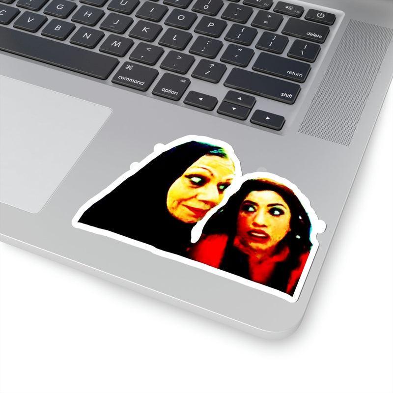 Rooh Afzah & Aqeela Bhabhi Technicolor Cutout Sticker KHAJISTAN