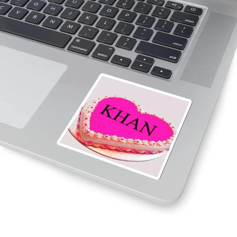 Khan on Fresh Cream Cake Sticker - KHAJISTAN™